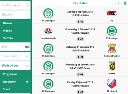 【免費運動App】FC GRONINGEN LIVE-APP點子