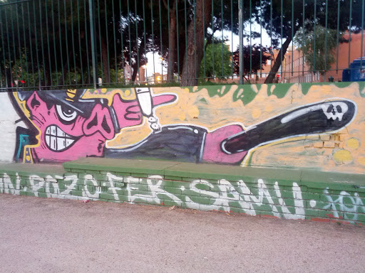 Graffiti cerdo policía