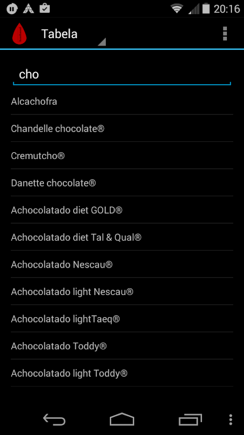 Android application Diabete screenshot