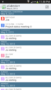 aCalendar+ Android Calendar - screenshot thumbnail