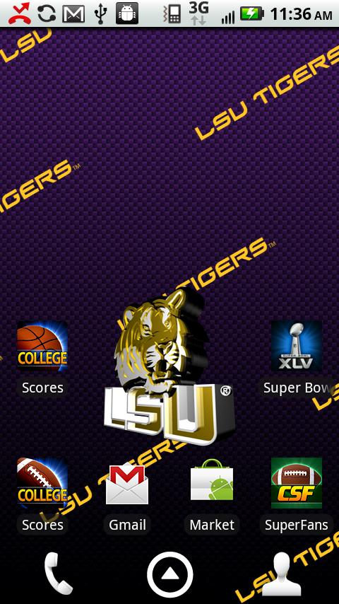 LSU Tigers Live Wallpaper HD Screen 2