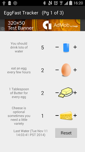 Egg Fast Tracker