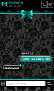 How to mod Lace & Teal GO SMS Theme lastet apk for bluestacks
