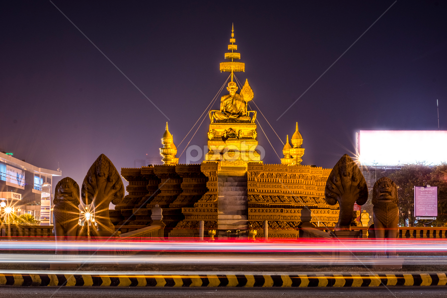 Khmer Master by Siha Sao - City,  Street & Park Night