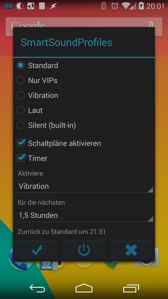 Android application Smart Sound Profiles screenshort