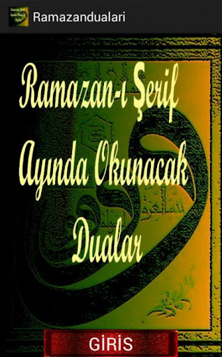 RAMAZAN-I ŞERİF ORUÇ DUALARI