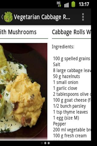 【免費生活App】Vegetarian Recipes for Cabbage-APP點子