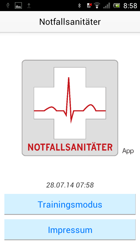 Android application Notfallsanitäter screenshort