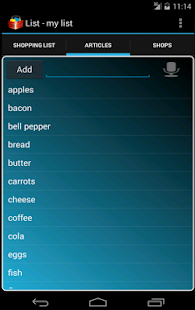 Smart Shopping List