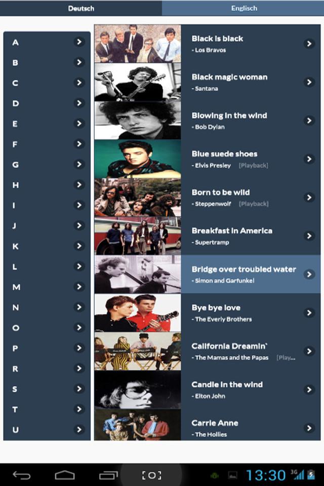 Lyrics, Chords &amp; Playbacks Screen 1