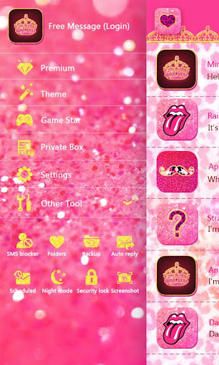 【免費個人化App】GO SMS PINKY GIRL THEME-APP點子