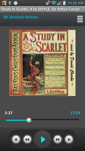 Audio book A Study In Scarlet