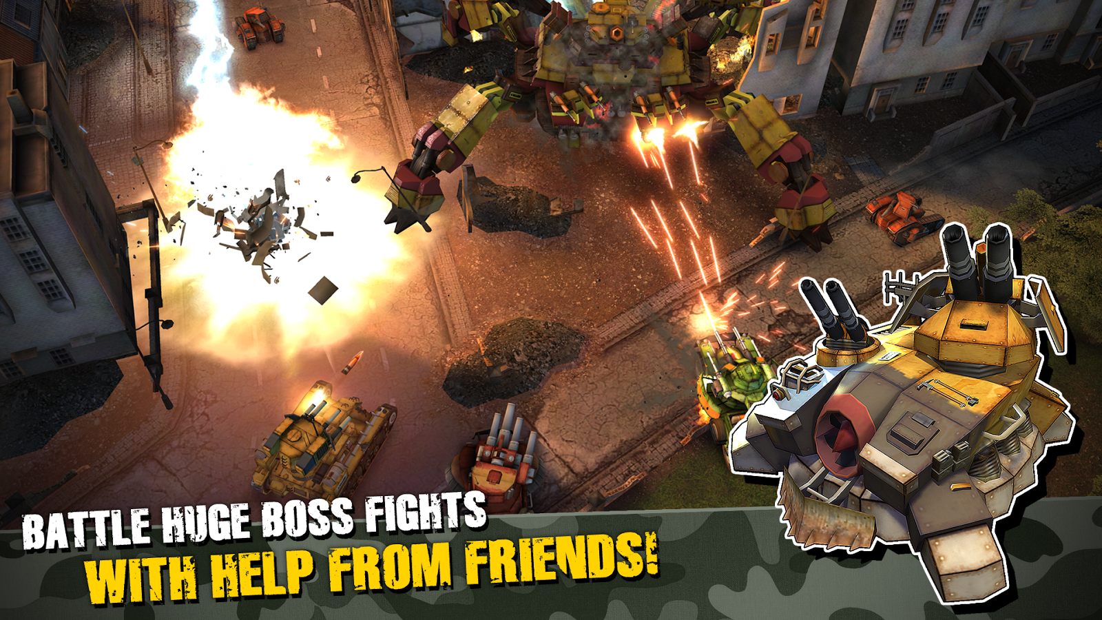  Base Busters per Android e iOS   domina la guerra con la tua squadra di tank!