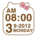 Cute Kitty clock Widget icon