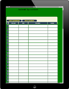 Android Spreadsheet