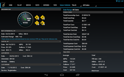 DriverDiary Pro - Gas Mileage