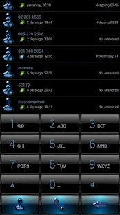 免費下載個人化APP|exDialer Black Blue Gloss Skin app開箱文|APP開箱王