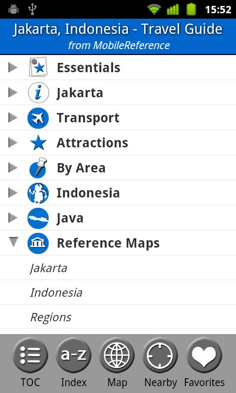 Android application Jakarta, Indonesia - Guide screenshort