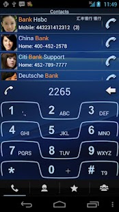 RocketDial Razr Blue Theme