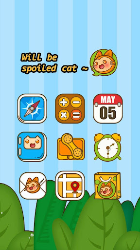 Sly Cat Hola Launcher Theme