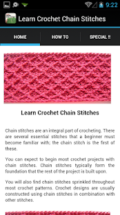 Crochet Chain Stitches