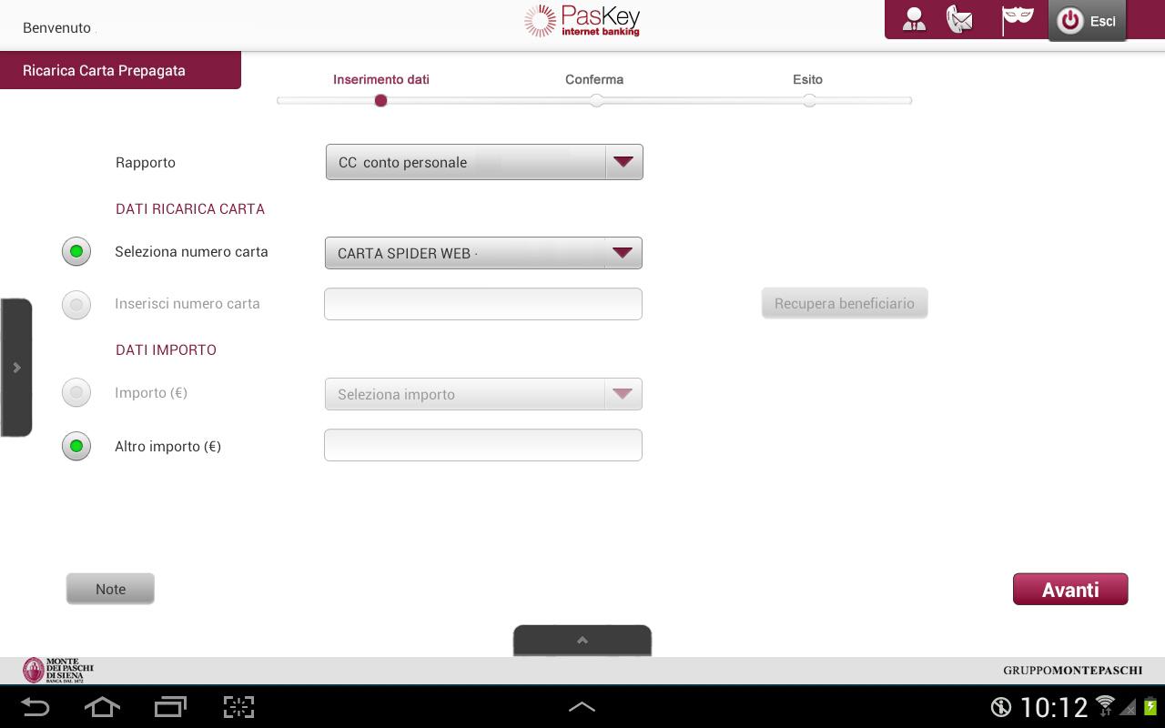 Mps Spider Saldo Carta Prepagata Vinci Con Birra Peroni