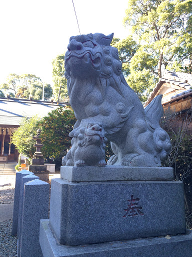 柴崎神社 狛犬