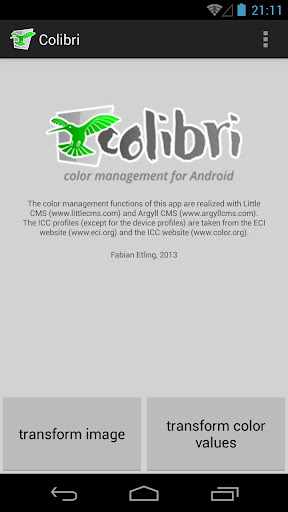 Colibri - Color Management