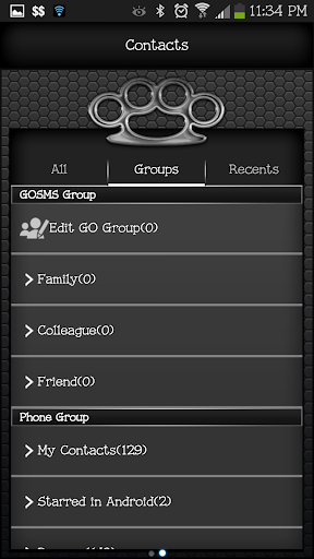 【免費個人化App】GO SMS - Silver Knuckles-APP點子