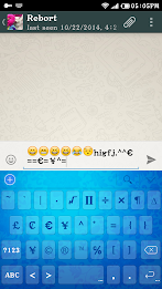 Porcelian Emoji Keyboard Theme poster 1