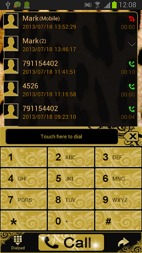 GO Contacts Theme Leopard