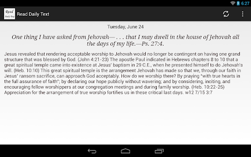 JW Daily Text