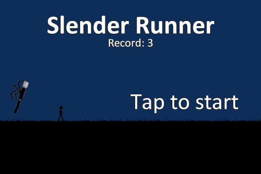 Slender Runner 2D Slenderman