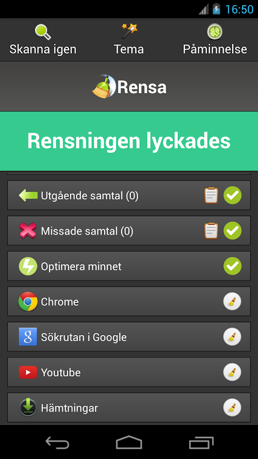 Rensa Cache Google Play