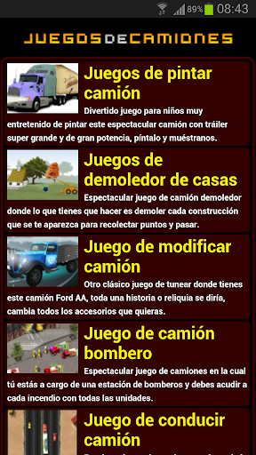 Juegos de camiones