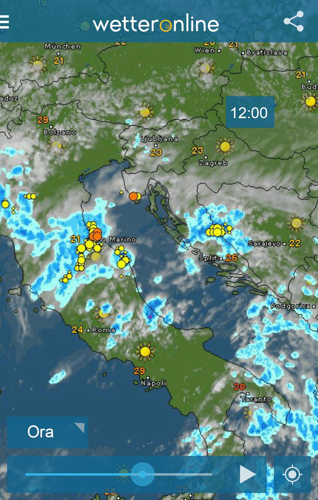 Android application WeatherRadar - Live weather screenshort