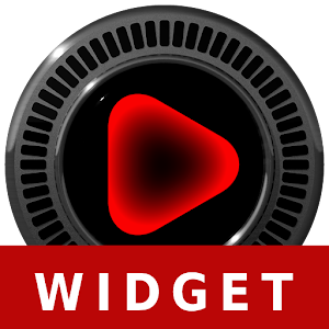 NEON RED Poweramp Widget