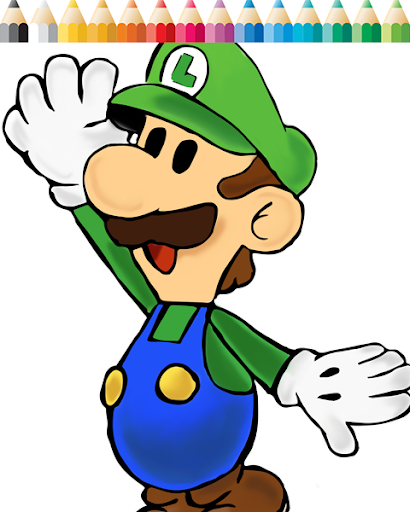 Fun Luigi Coloring