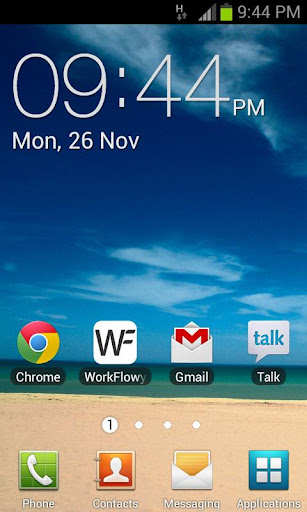 Galaxy Clock Widget