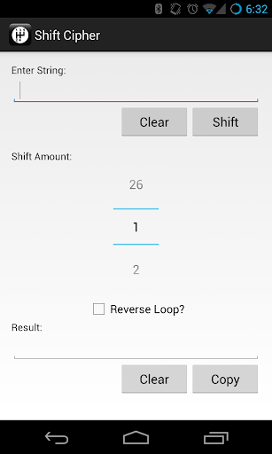 Shift Cipher