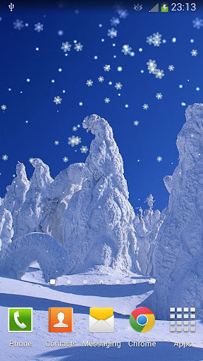 New Year Snow Live Wallpaper