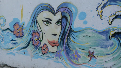 Mural Mujer Marina