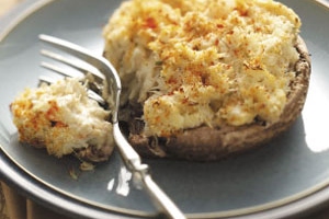 Crab Cake-Stuffed Portobellos