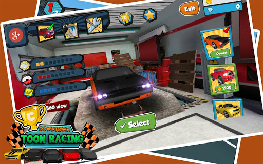 Downtown Car Toon Racing