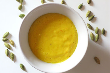 Orange cardamom fro-yo