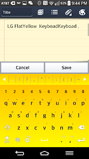 Free Download FlatYellow Keyboard LG THEME APK
