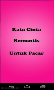 Kata Cinta Untuk Pacar