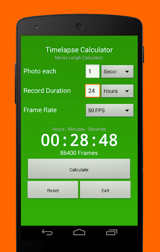 TimeLapse Calculator