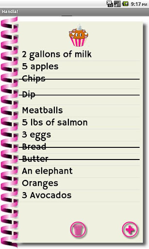 Handla Shopping List