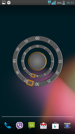 Modern Two Clock Widget